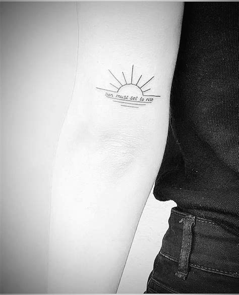 horizon line tattoo